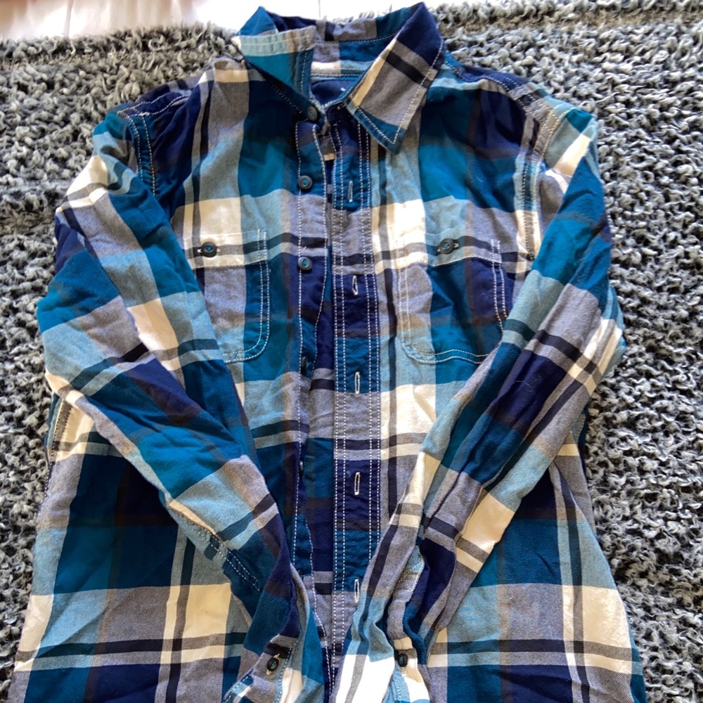 Blue shades of flannel